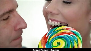 Little Blonde Nubile Step Daughter With Braces And Pigtails Fucked By Step Dad
