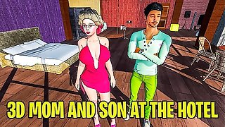 3 dimensional stepMom And stepSon At The Hotel Room